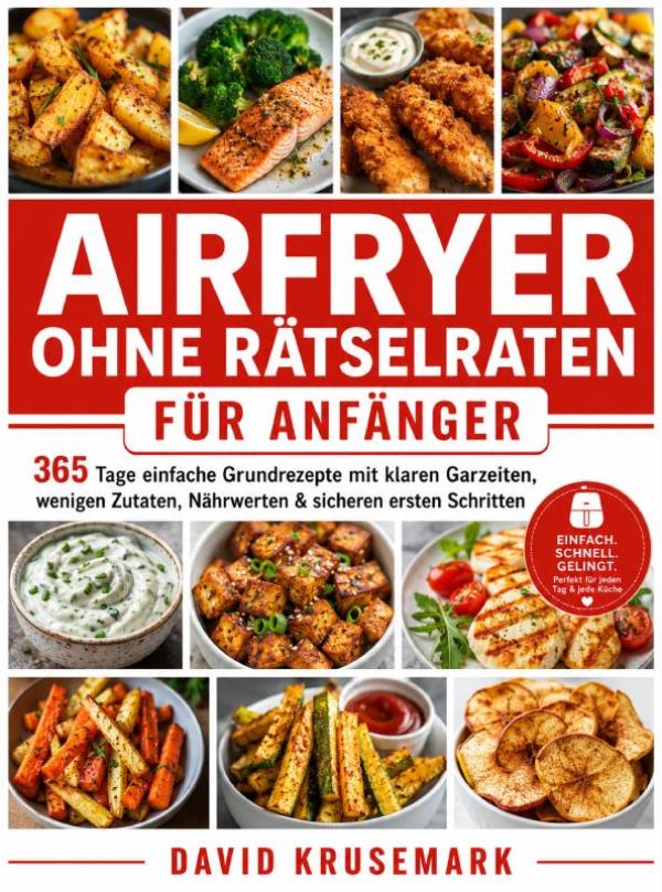 Omslag van Airfryer ohne Rätselraten für Anfänger