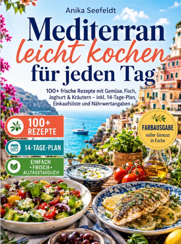 Omslag van Mediterran leicht kochen für jeden Tag