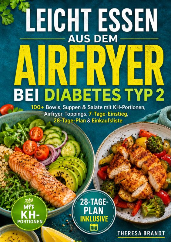 Omslag van Leicht essen aus dem Airfryer bei Diabetes Typ 2
