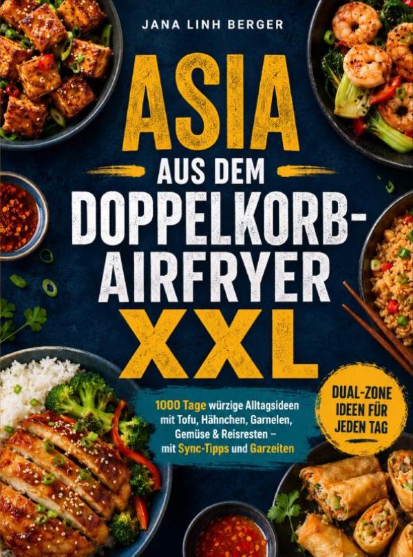 Omslag van Asia aus dem Doppelkorb-Airfryer XXL