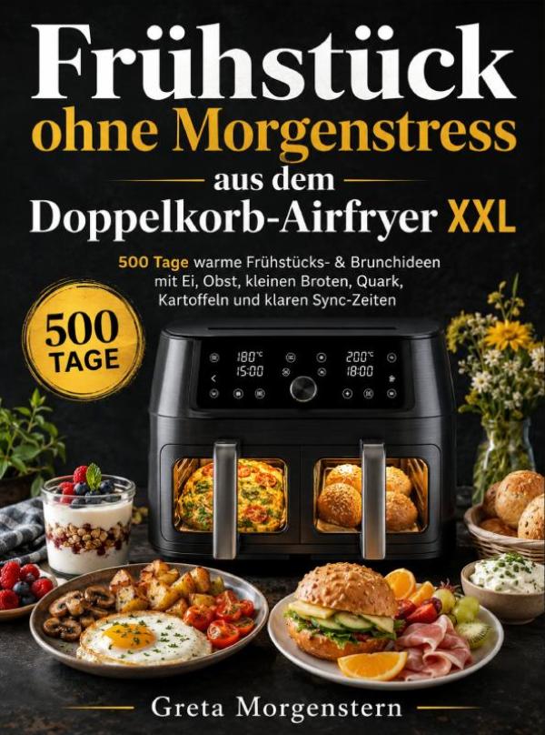 Omslag van Frühstück ohne Morgenstress aus dem Doppelkorb-Airfryer XXL