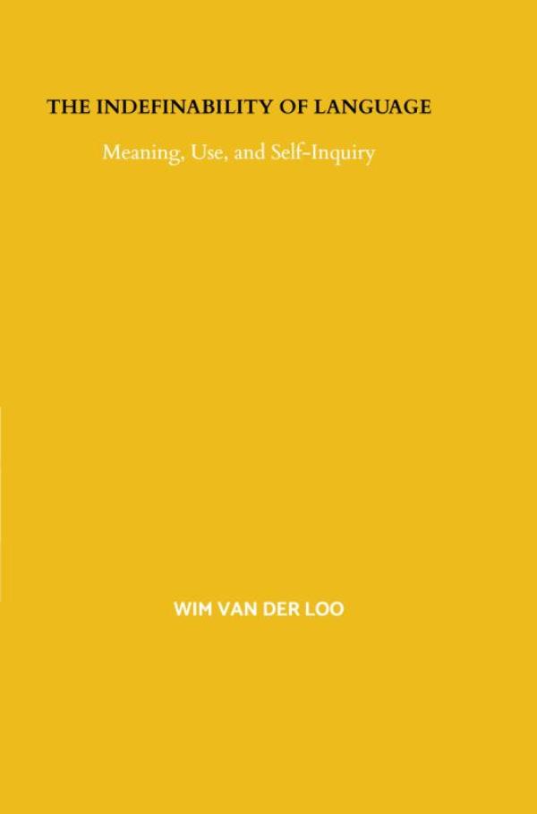 Omslag van The Indefinability of Language