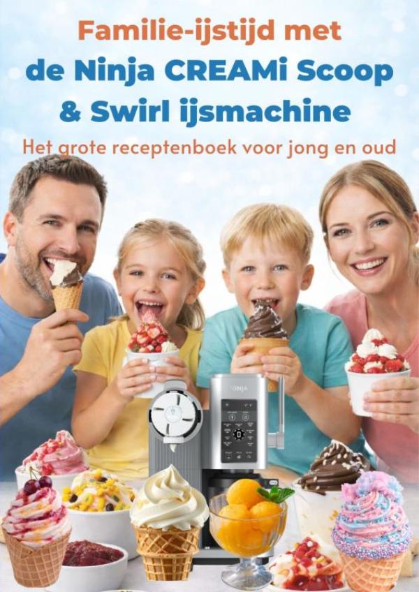 Omslag van Familie-ijstijd met de Ninja CREAMi Scoop & Swirl ijsmachine