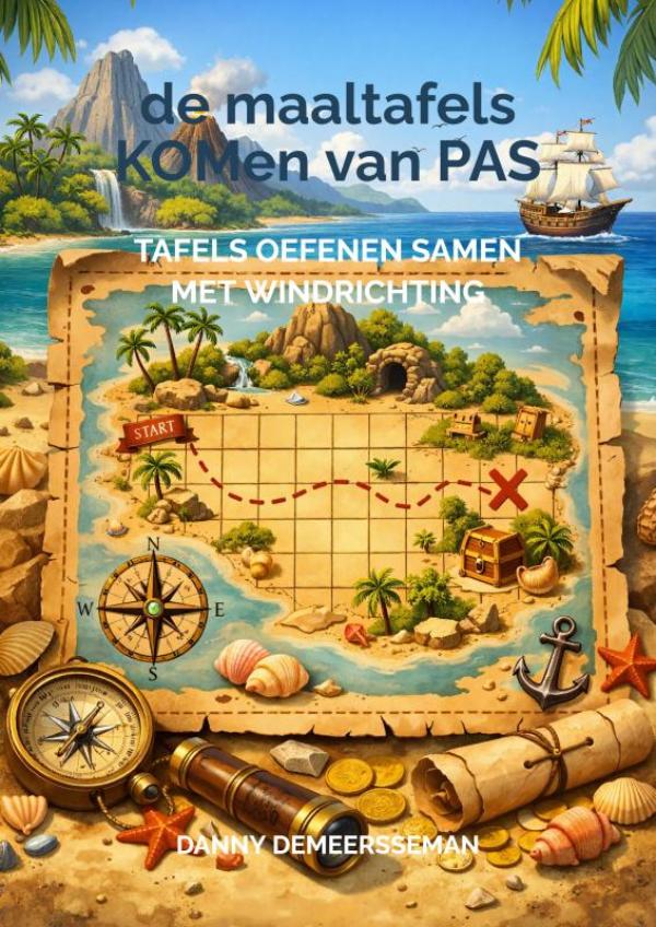 Omslag van de maaltafels KOMen van PAS