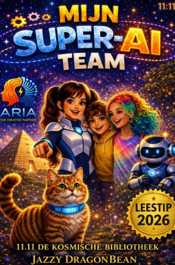Omslag van MIJN SUPER AI TEAM - Het boek waarmee jij de baas leert blijven