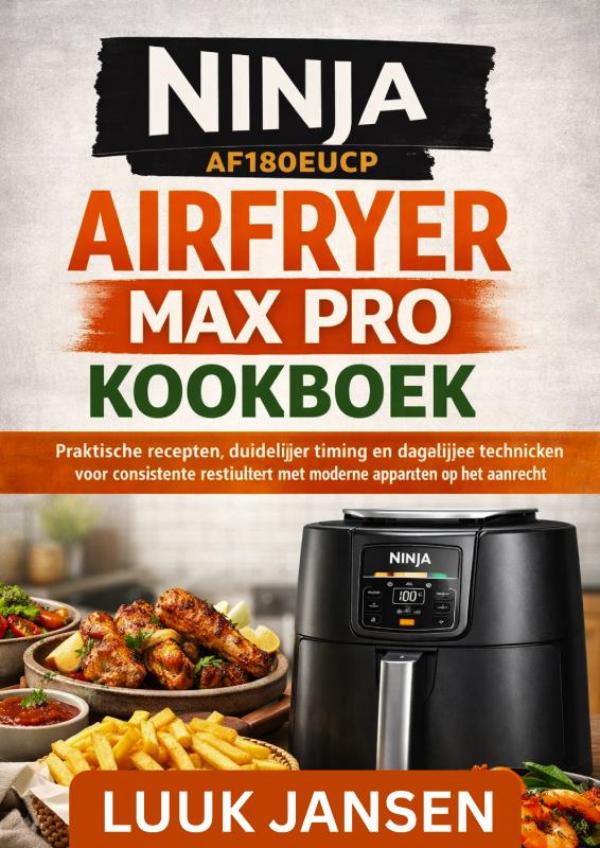 Omslag van NINJA AF180EUCP AIRFRYER MAX PRO KOOKBOEK