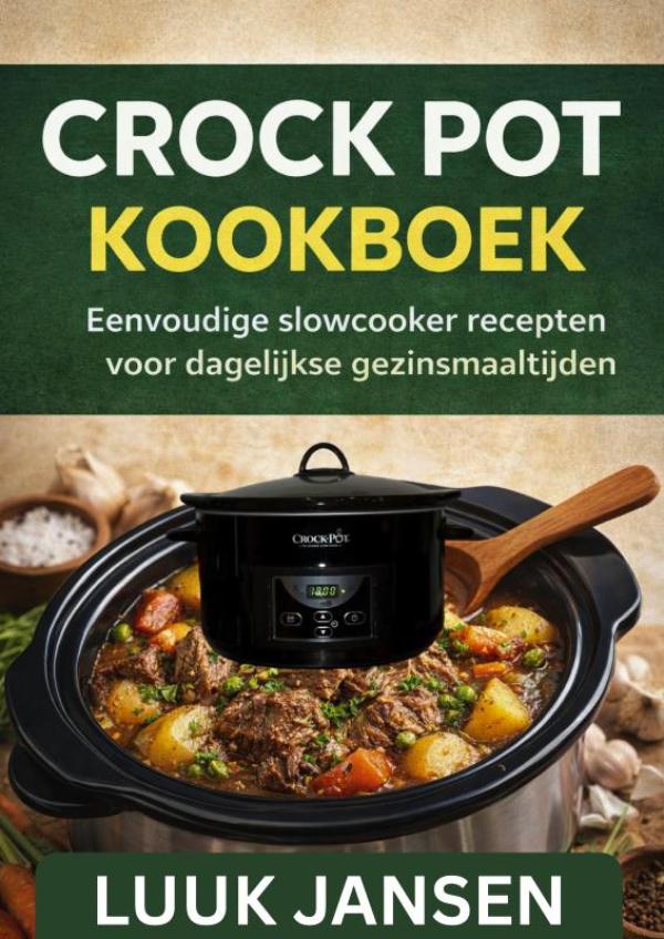 Omslag van CROCK POT KOOKBOEK