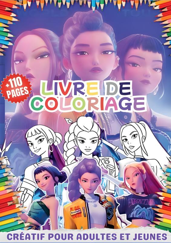 Omslag van Kpop Demon Hunters Livre de coloriage
