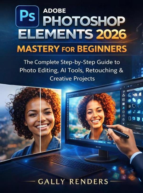Omslag van Adobe Photoshop Elements 2026 Mastery for Beginners