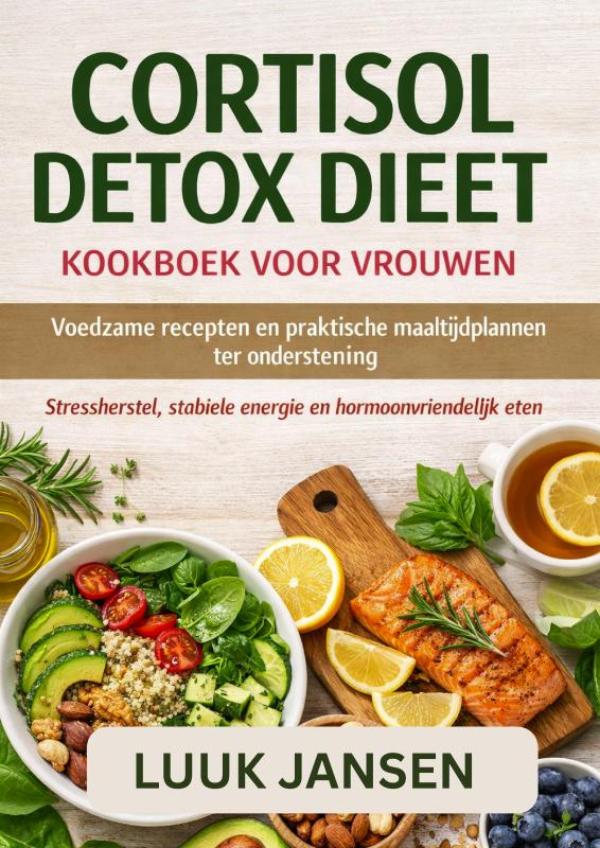 Omslag van CORTISOL DETOX DIEET KOOKBOEK VOOR VROUWEN