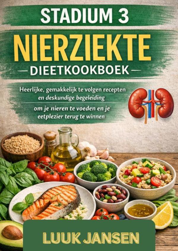 Omslag van STADIUM 3 NIERZIEKTE DIEETKOOKBOEK