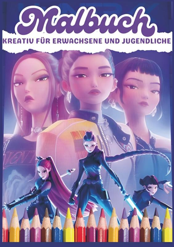 Omslag van Kpop Demon Hunters Malbuch
