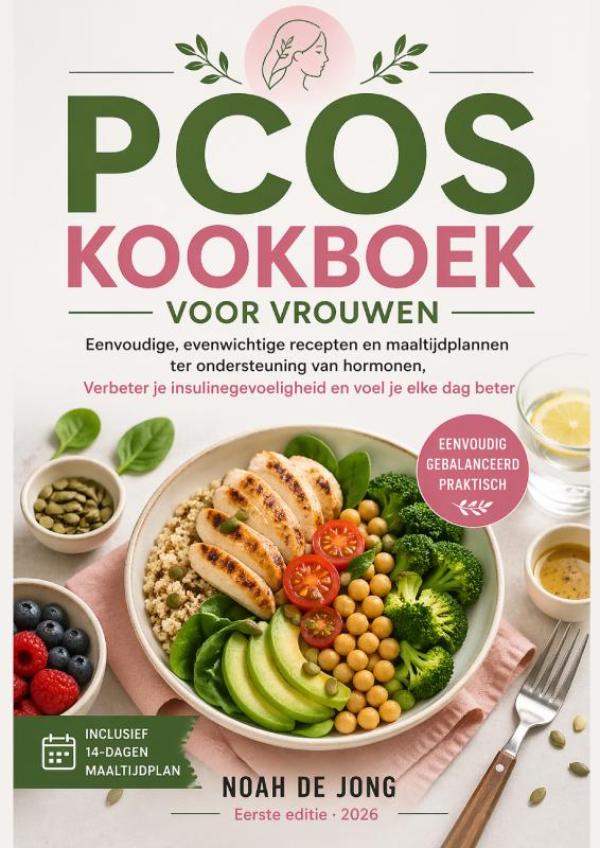 Omslag van PCOS KOOKBOEK VOOR VROUWEN