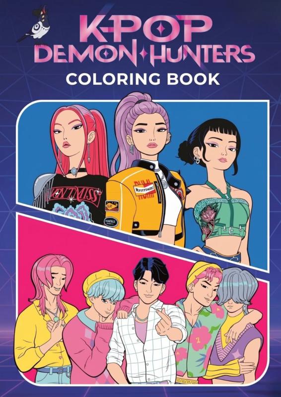 Omslag van KPop Demon Hunters Coloring Book
