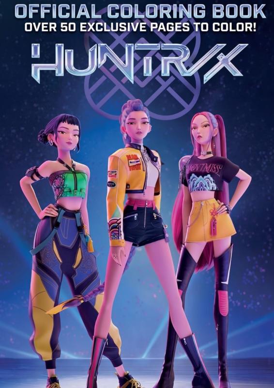 Omslag van HUNTR/X Coloring Book – 50+ Exclusive Pages