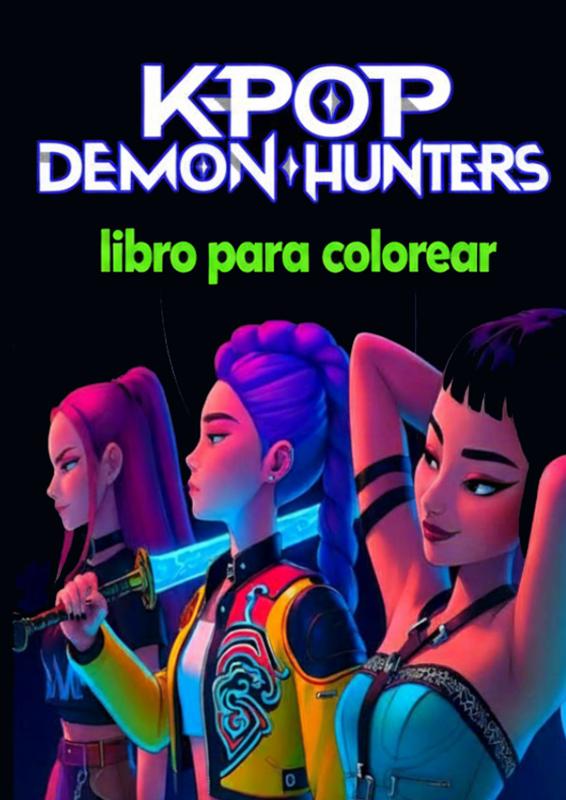 Omslag van K-Pop Demon Hunters Libro para Colorear