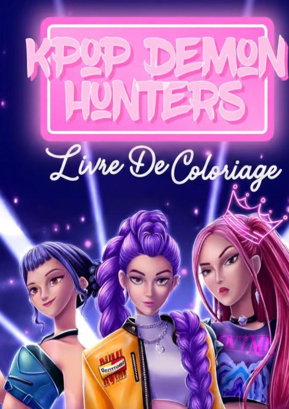 Omslag van k-Pop Demon Hunters Livre De Coloriage