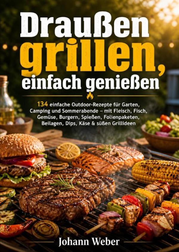 Omslag van Draußen grillen, einfach genießen
