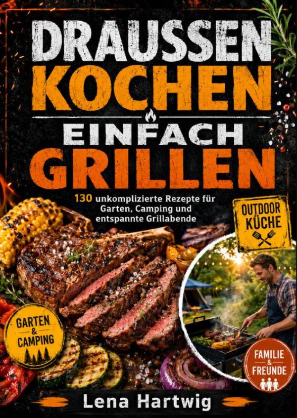 Omslag van DRAUSSEN KOCHEN EINFACH GRILLEN