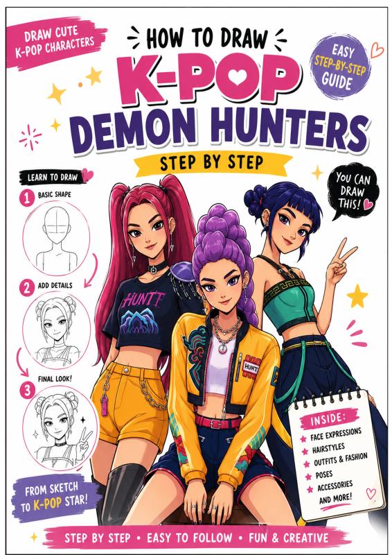 Omslag van How To Draw K-pop Demon Hunters