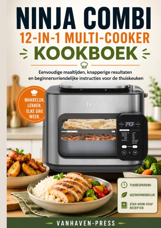 Omslag van NINJA COMBI 12-IN-1 MULTI-COOKER KOOKBOEK