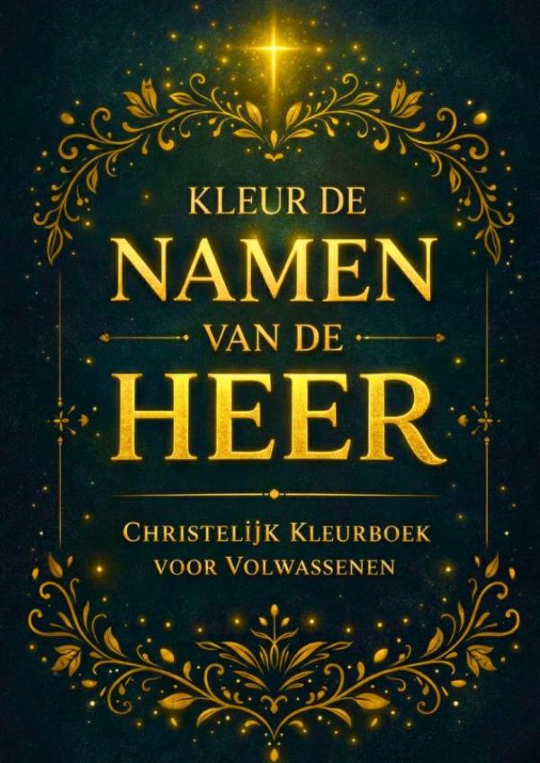 Omslag van Kleurboek voor Volwassenen - Kleur de Namen van de Heer