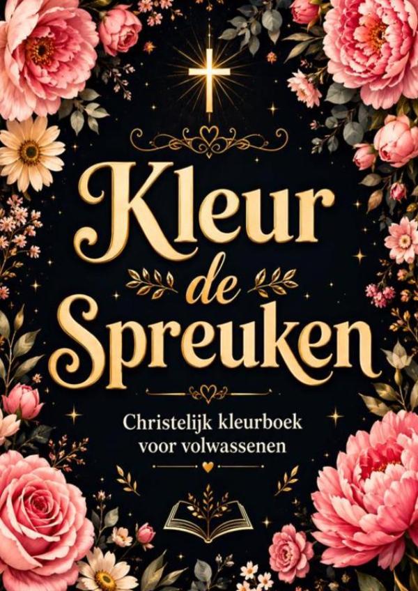 Omslag van Christelijk Boek: Christelijk Kleurboek voor Volwassenen - Kleur de Spreuken