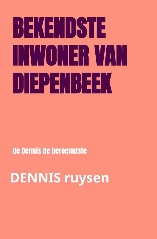 Omslag van bekendste inwoner van Diepenbeek