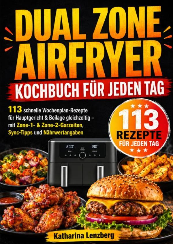 Omslag van Dual Zone Airfryer Kochbuch für jeden Tag