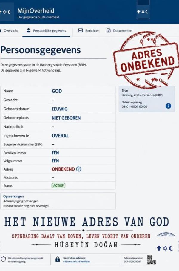 Omslag van Het nieuwe adres van God