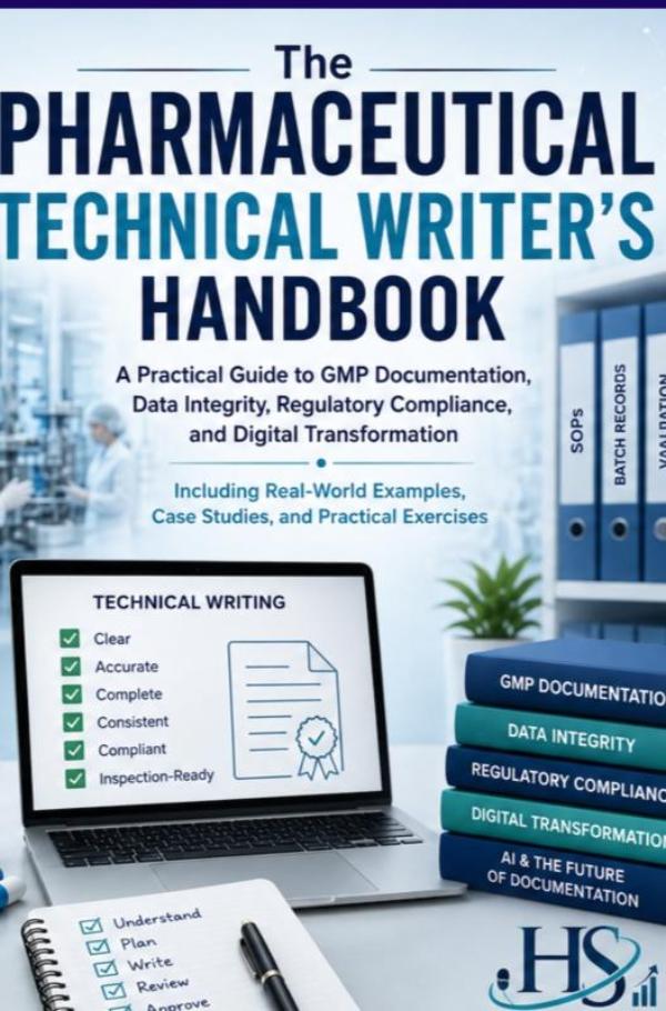 Omslag van The Pharmaceutical Technical Writer's Handbook (Including Real-World Examples, Case Studies, and Practical Exercises)