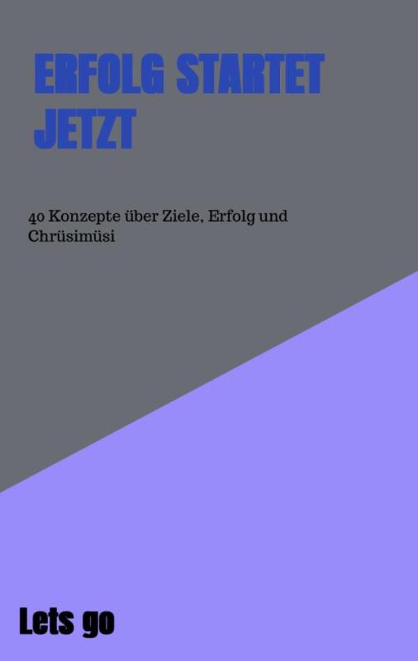 Omslag van Erfolg startet jetzt