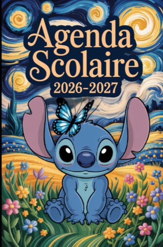 Omslag van Agenda Scolaire 2026 2027 Stitch