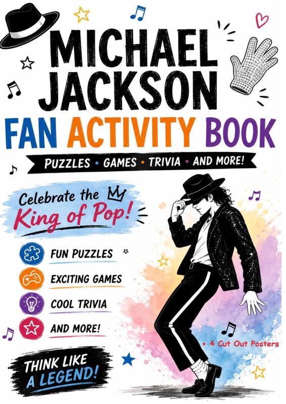 Omslag van Michael Jackson Fan Activity Book