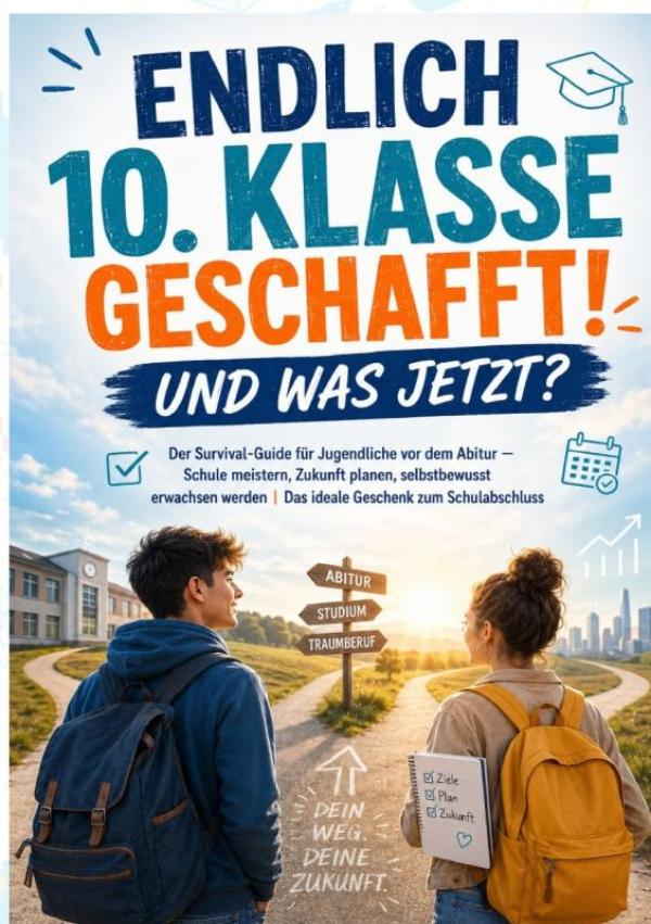 Omslag van Endlich 10. Klasse geschafft! Und was jetzt? Der Survival-Guide für Jugendliche vor dem Abitur