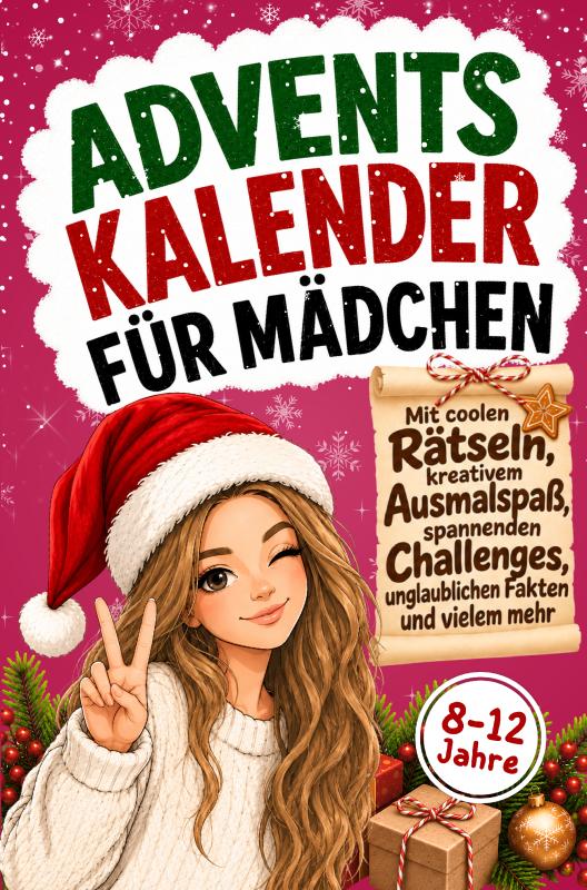 Omslag van Adventskalender für Mädchen von 8-12 Jahren