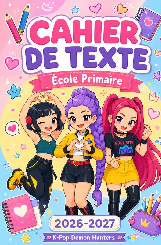 Omslag van Cahier de Texte 2026-2027