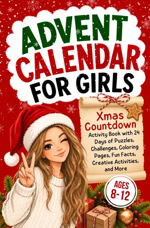 Omslag van Advent Calendar for Girls Ages 8-12