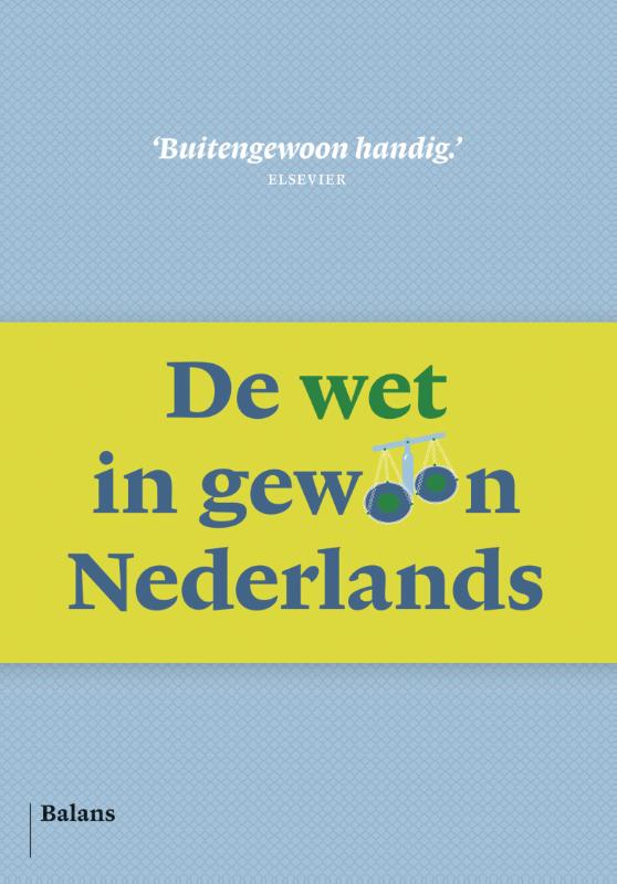 Omslag van De wet in gewoon Nederlands