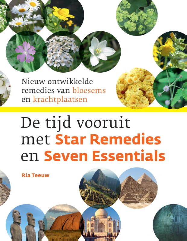 Omslag van De tijd vooruit met star Remedies en Seven Essentials