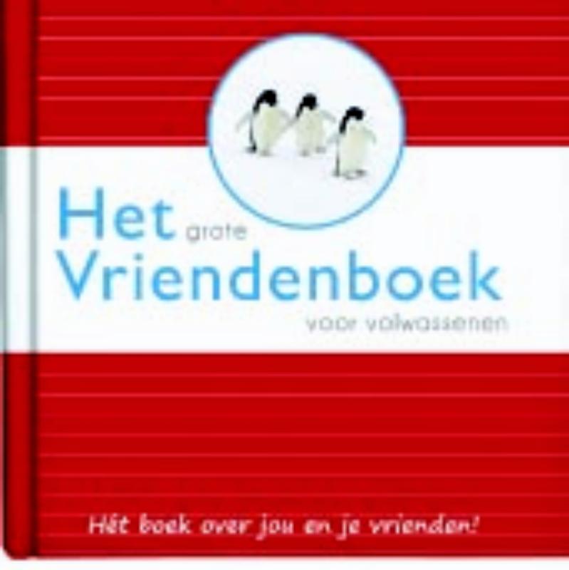 Omslag van Het Grote Vriendenboek voor volwassenen