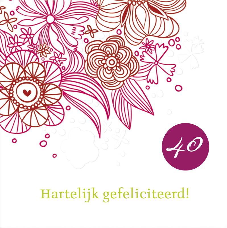 Omslag van Hartelijk gefeliciteerd: 40