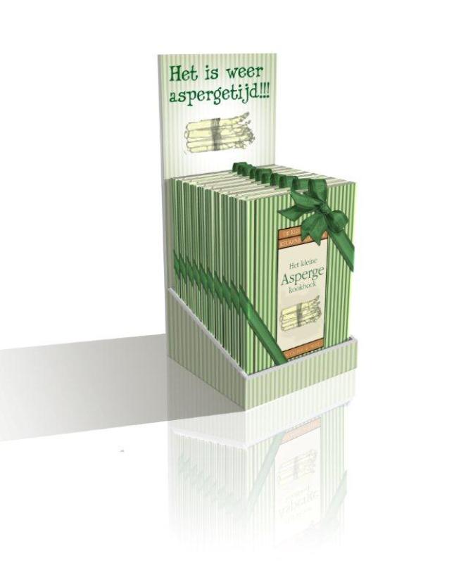 Omslag van Het kleine asperge kookboek display 10ex