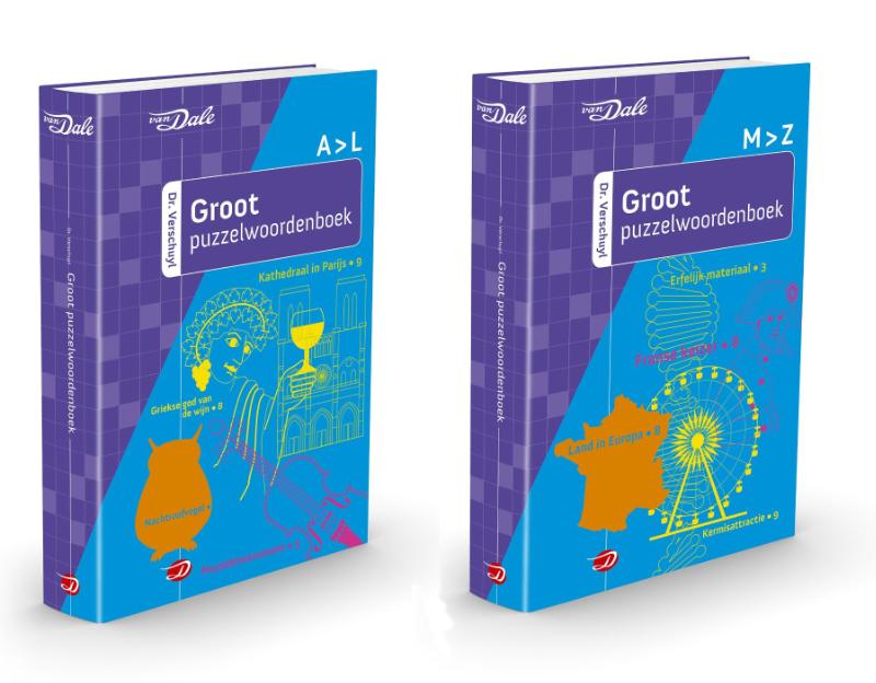Omslag van Van Dale Dr.Verschuyl groot puzzelwoordenboek