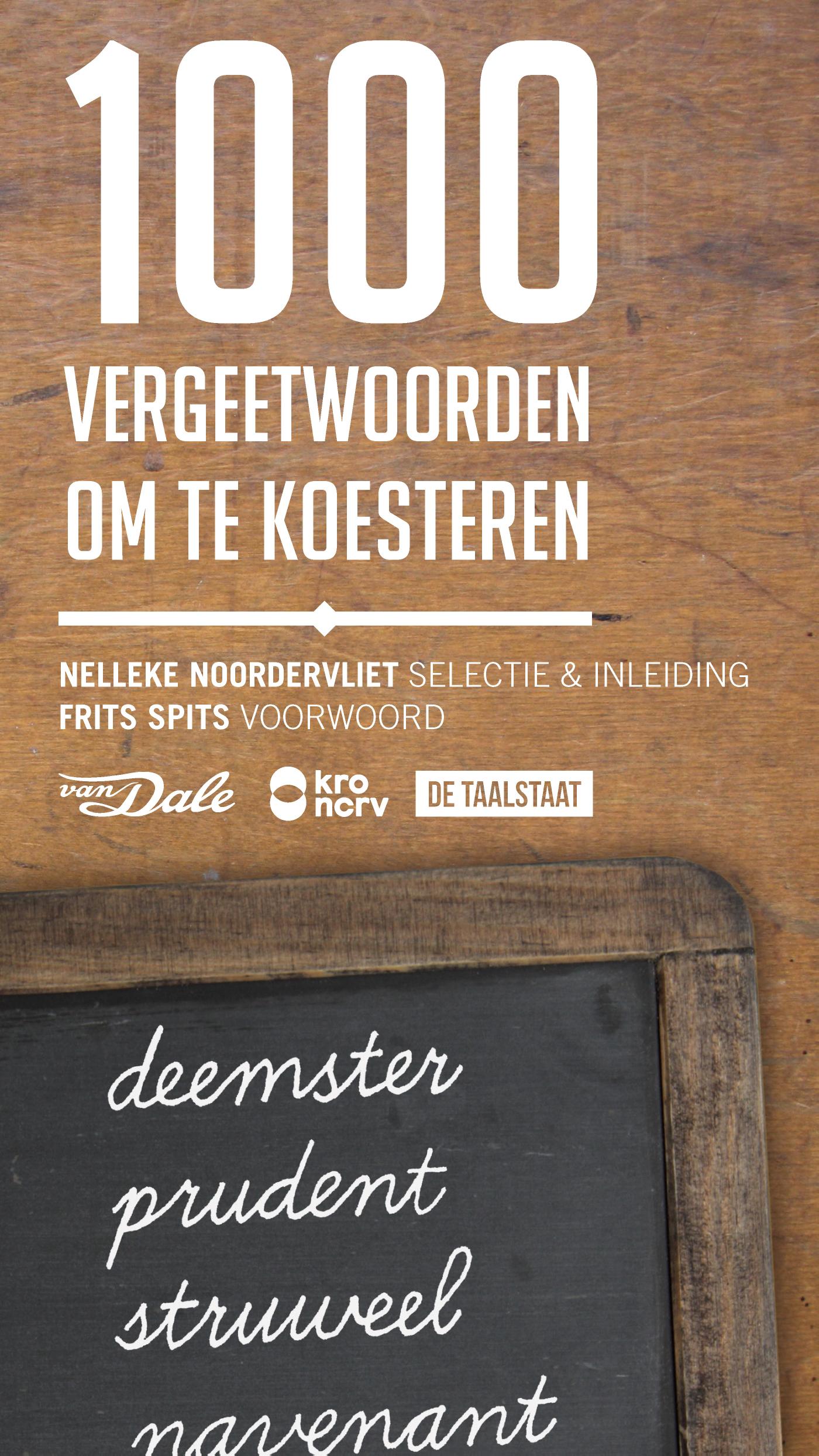 Omslag van 1000 vergeetwoorden om te koesteren