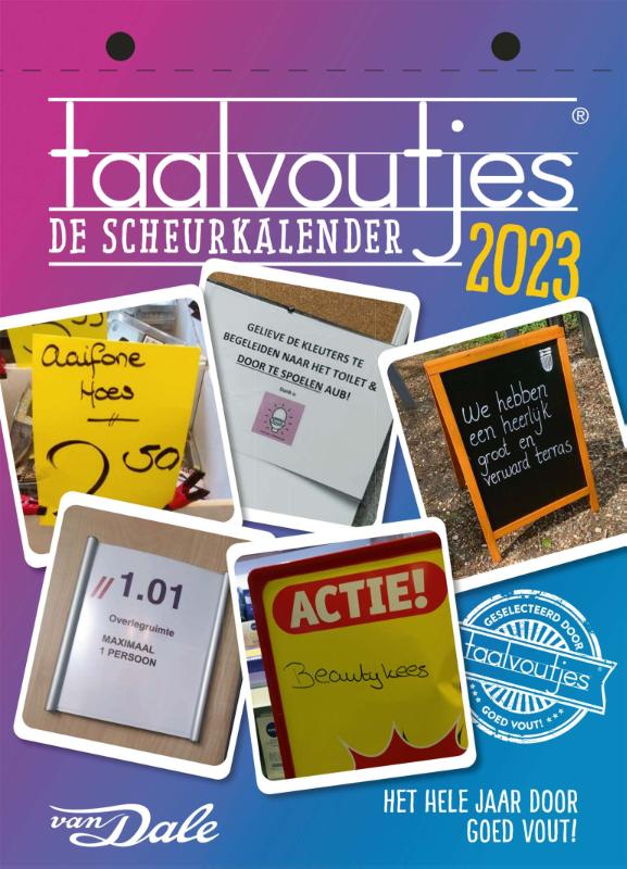 Omslag van Taalvoutjes - de scheurkalender 2023