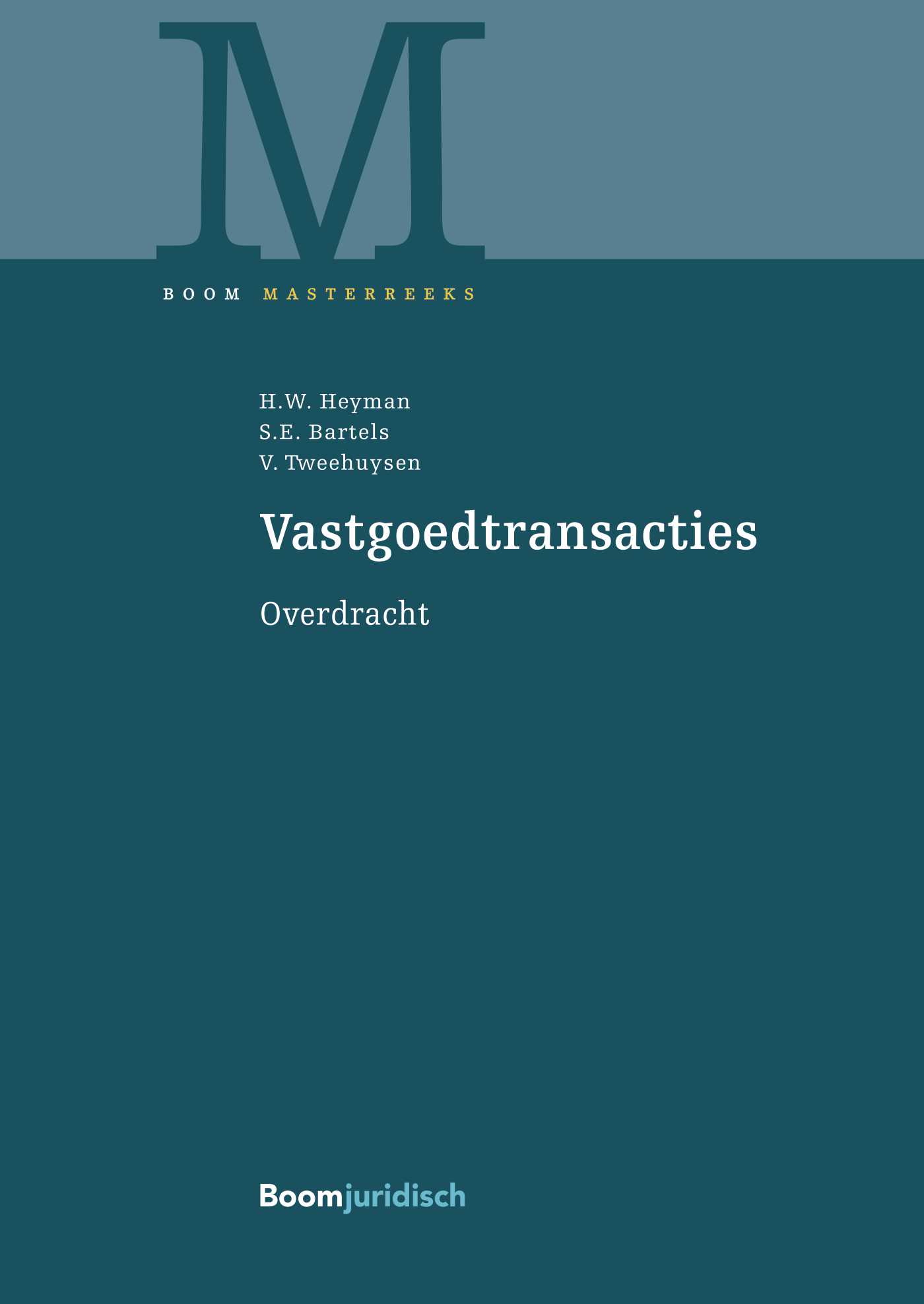 Omslag van Vastgoedtransacties