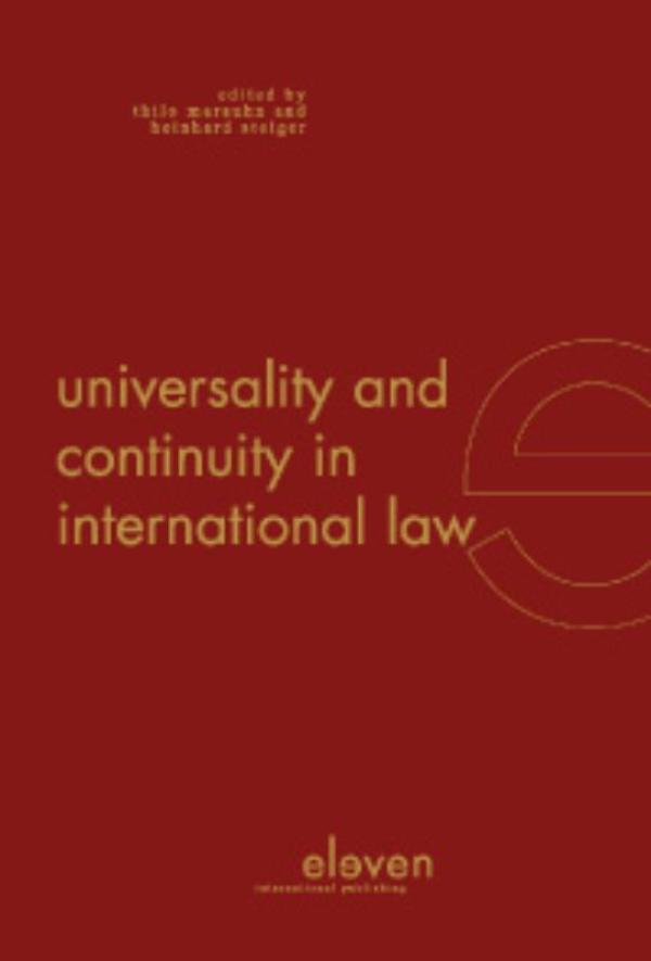 Omslag van Universality and continuity in international law