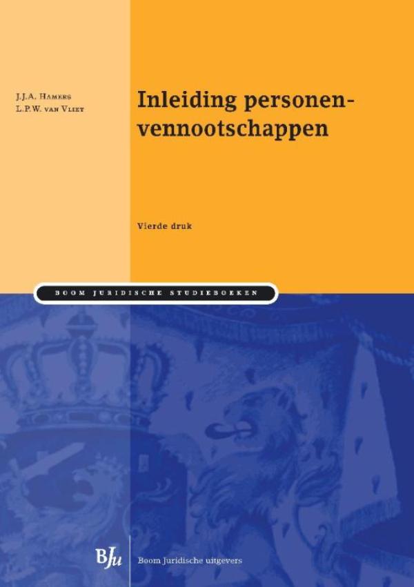 Omslag van Inleiding personenvennootschappen