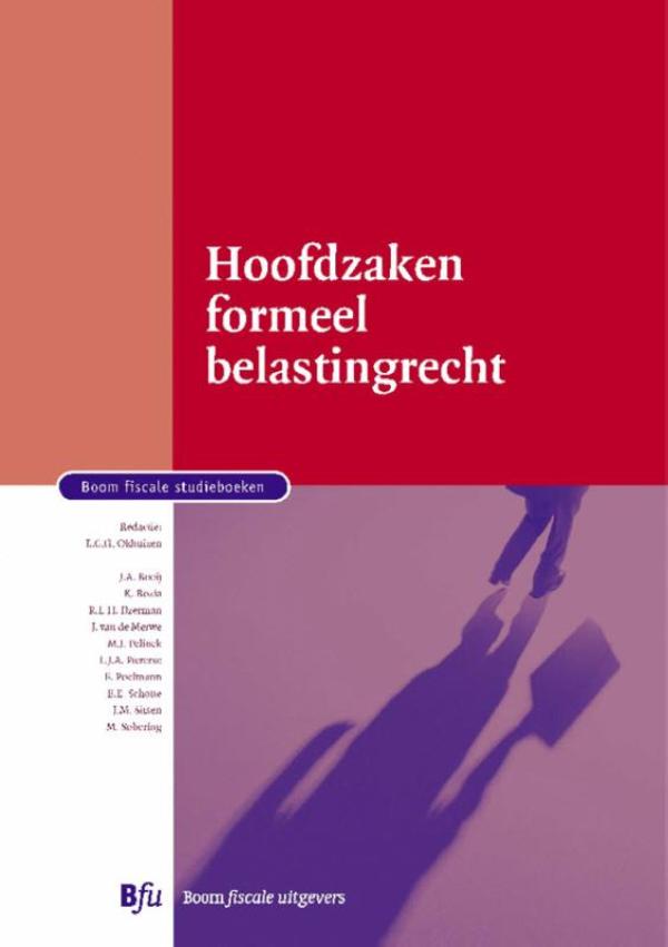 Omslag van Hoofdzaken formeel belastingrecht